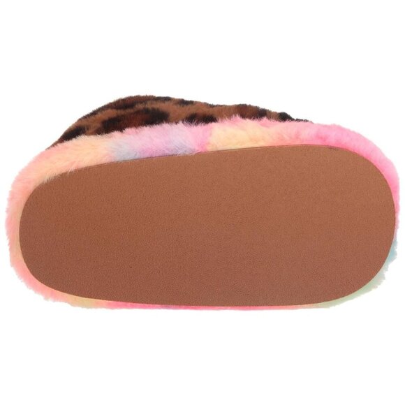 Steve Madden Girl's Tara Slipper Colorful Pair With a Leopard Print With Star - Picture 4 of 13